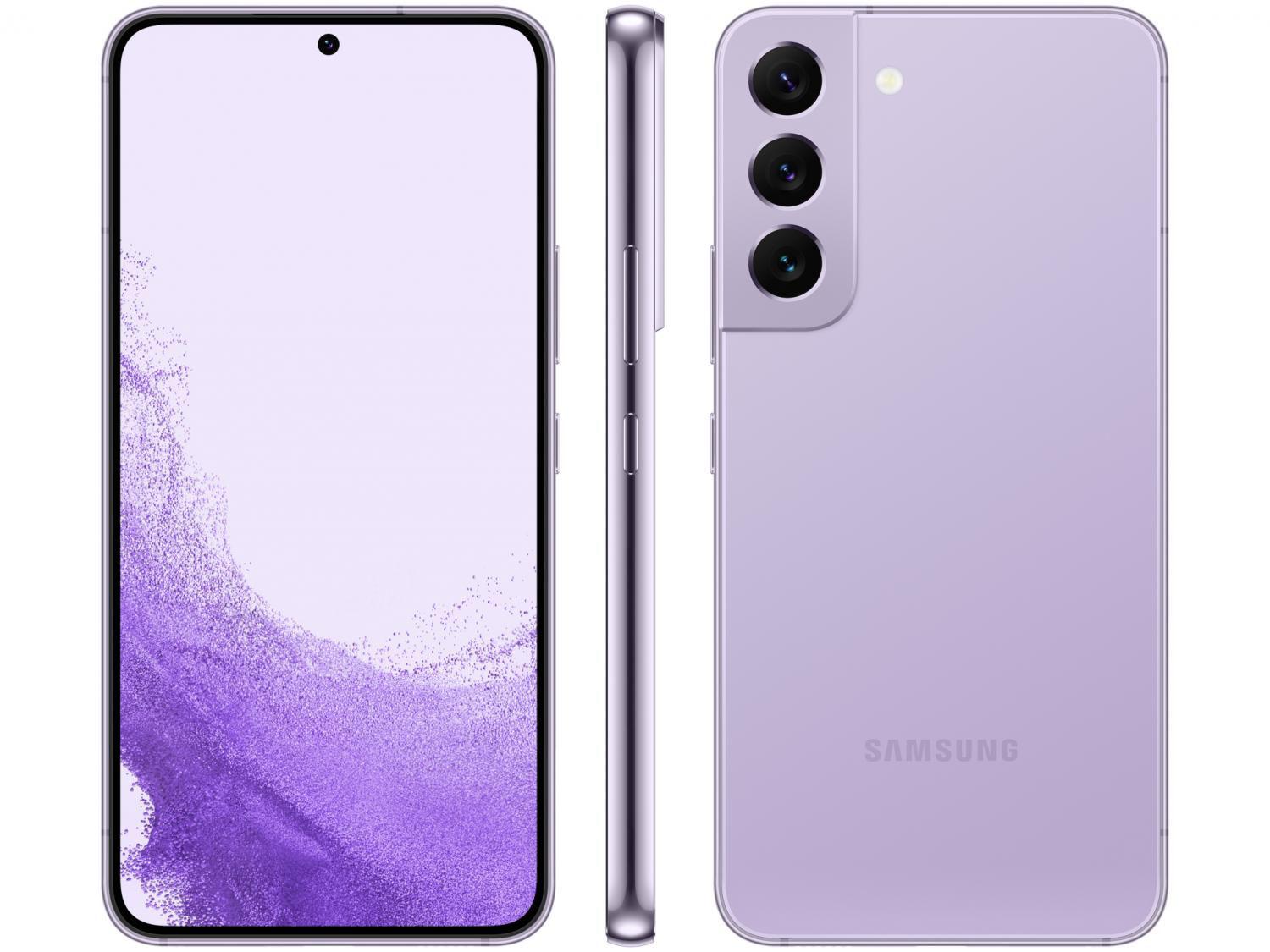 Celular Smartphone Samsung Galaxy S22 5g S901e 256gb Violeta Dual
